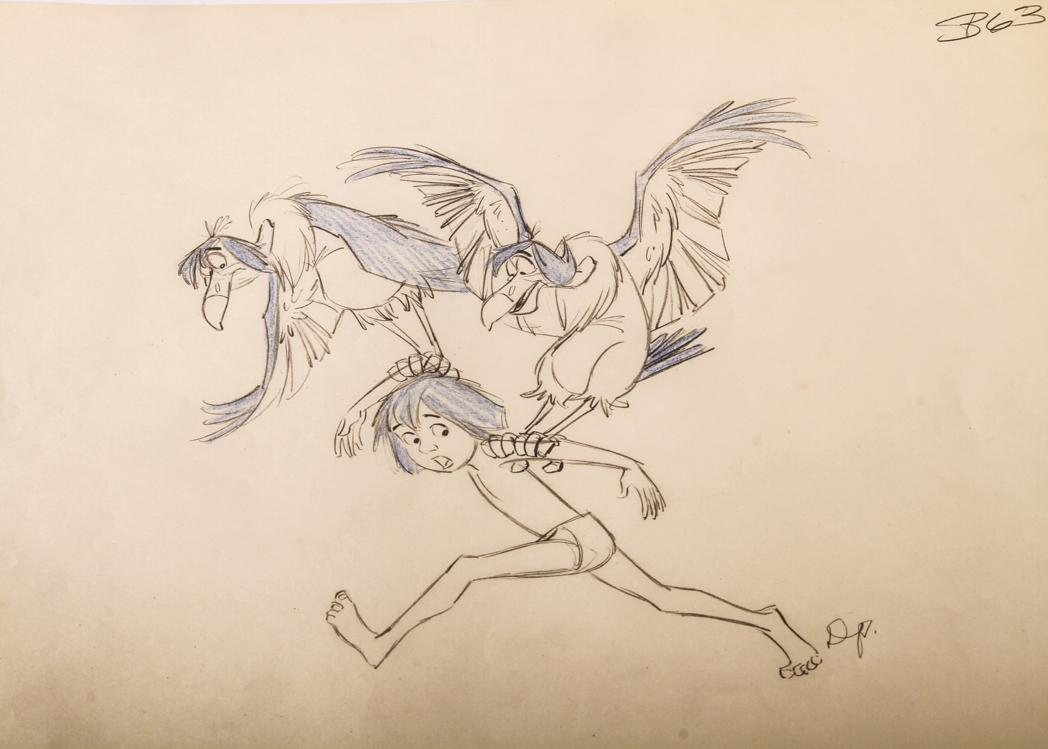 Original Jungle Book Sketches by Doris Plough