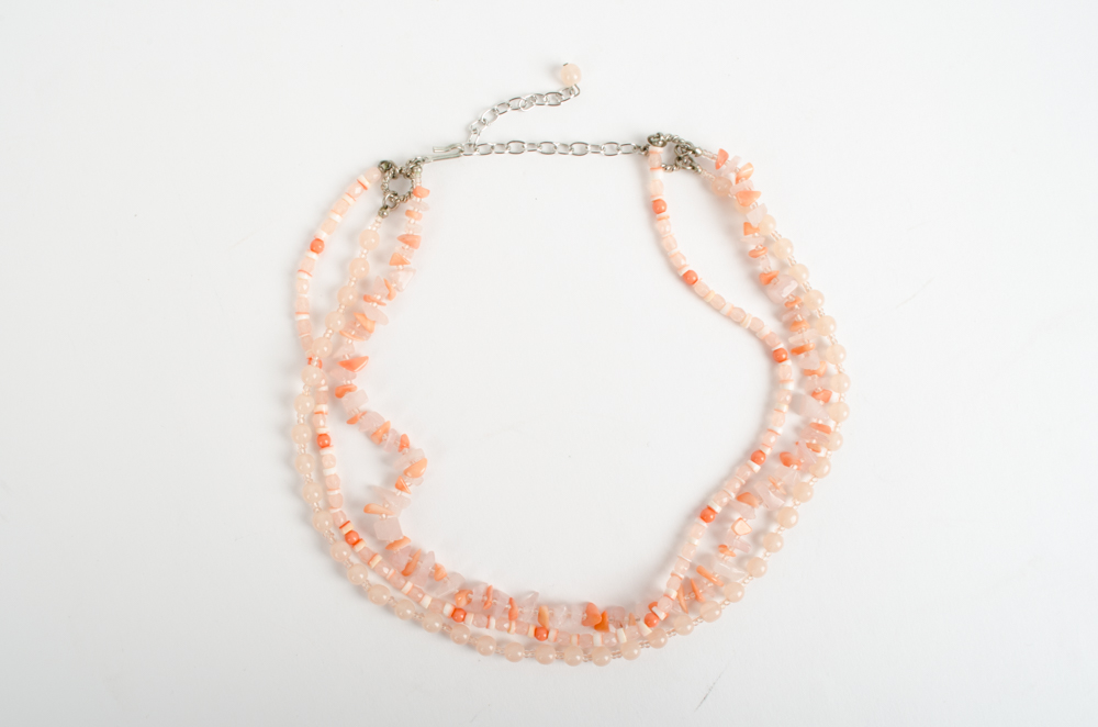 Collection of Glass Beaded Costume Jewelry Necklaces