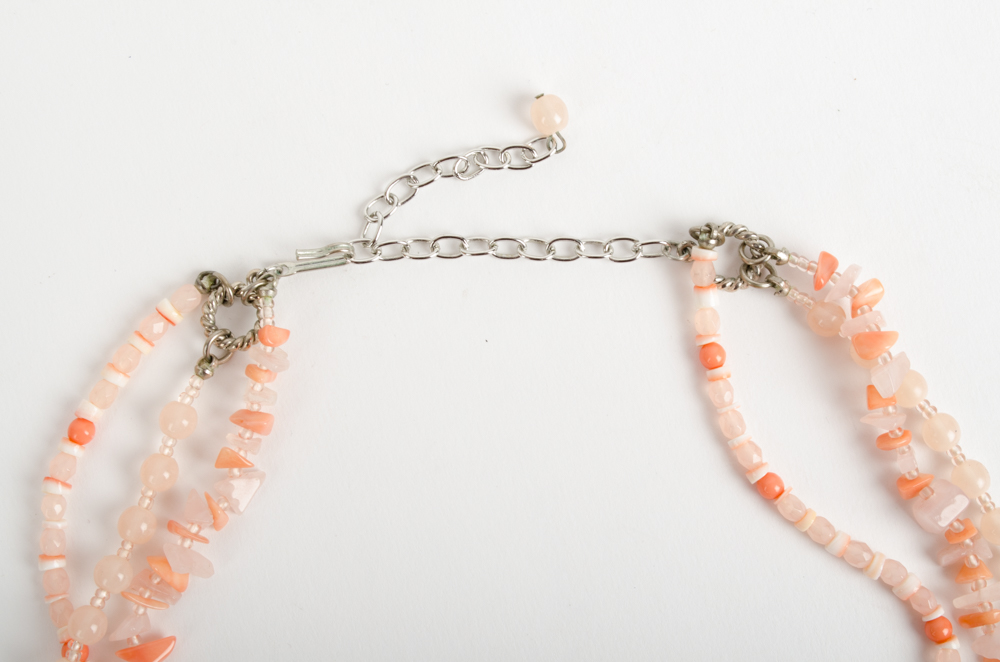 Collection of Glass Beaded Costume Jewelry Necklaces