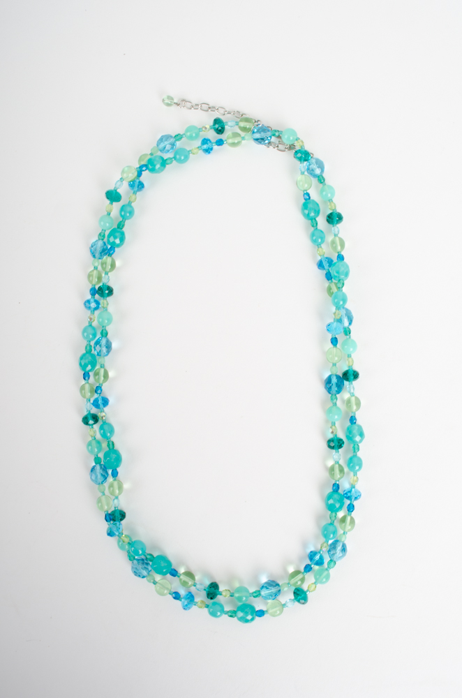 Collection of Glass Beaded Costume Jewelry Necklaces