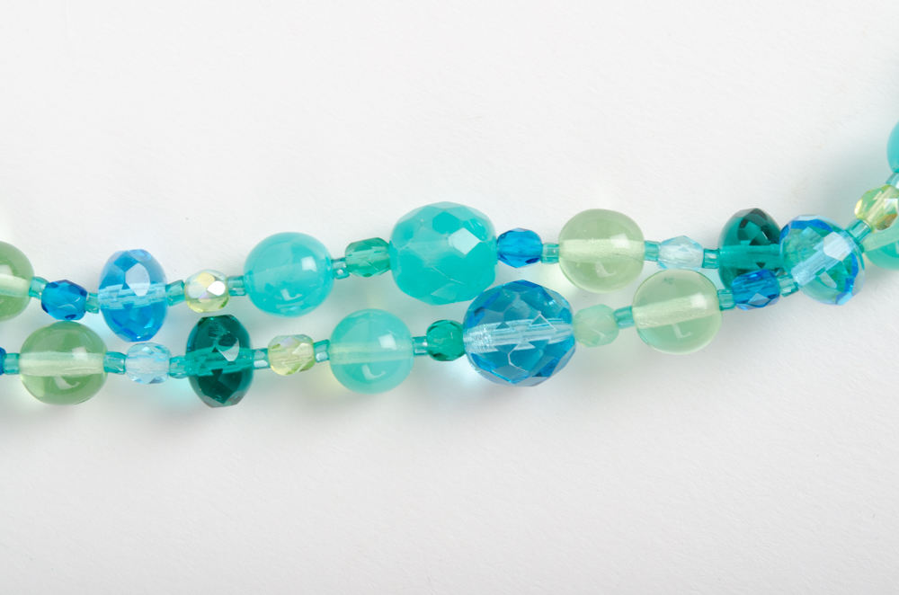 Collection of Glass Beaded Costume Jewelry Necklaces