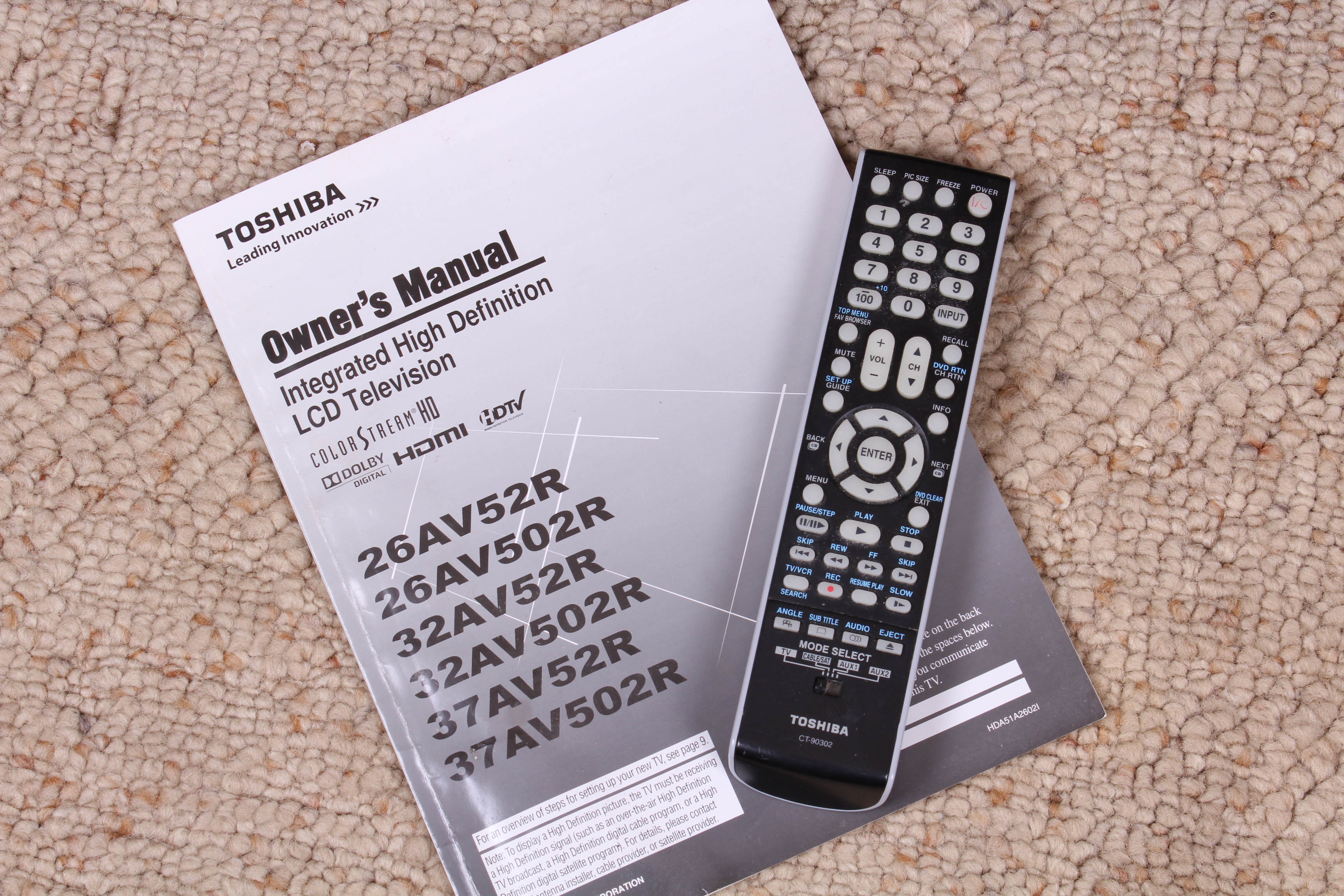 26" Toshiba HD LCD TV