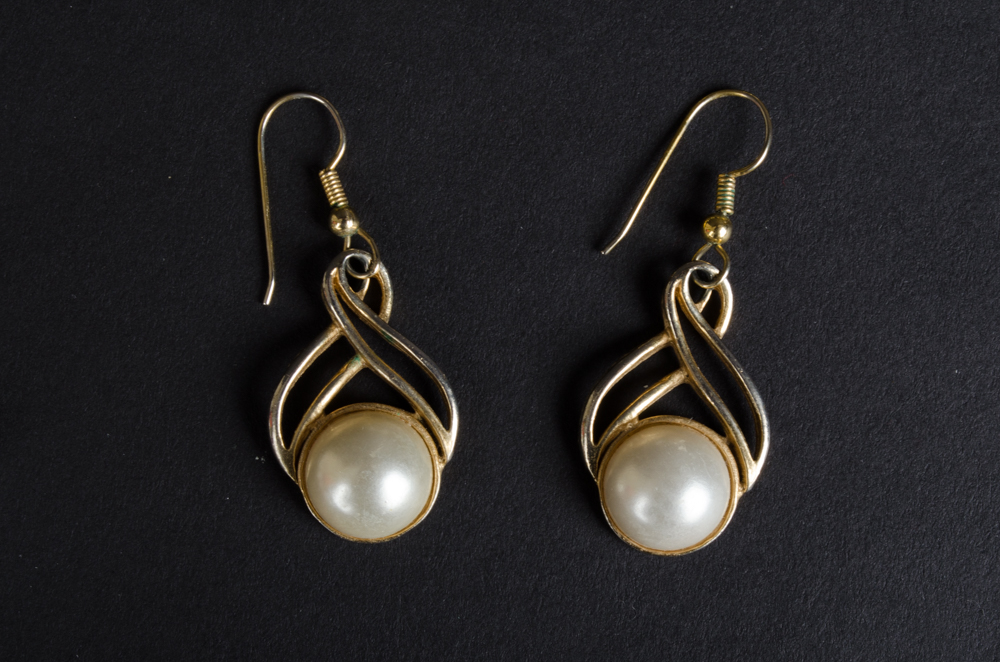 Group of Costume Jewelry Post Gold Toned Earrings