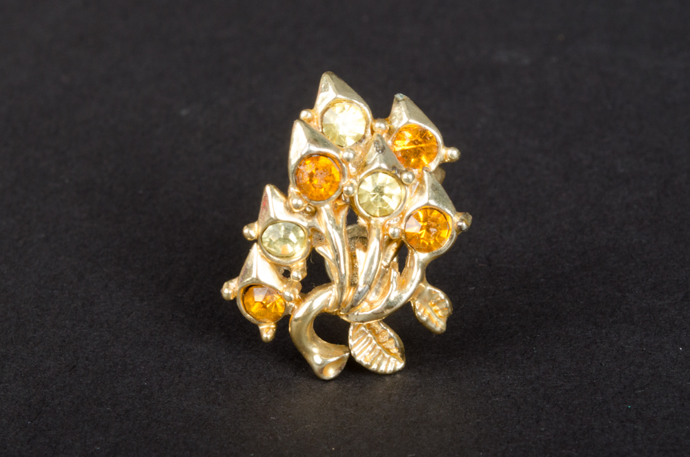 Collection of Costume Jewelry Clasp and Screw Back Earrings