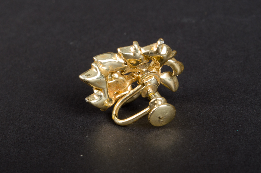 Collection of Costume Jewelry Clasp and Screw Back Earrings