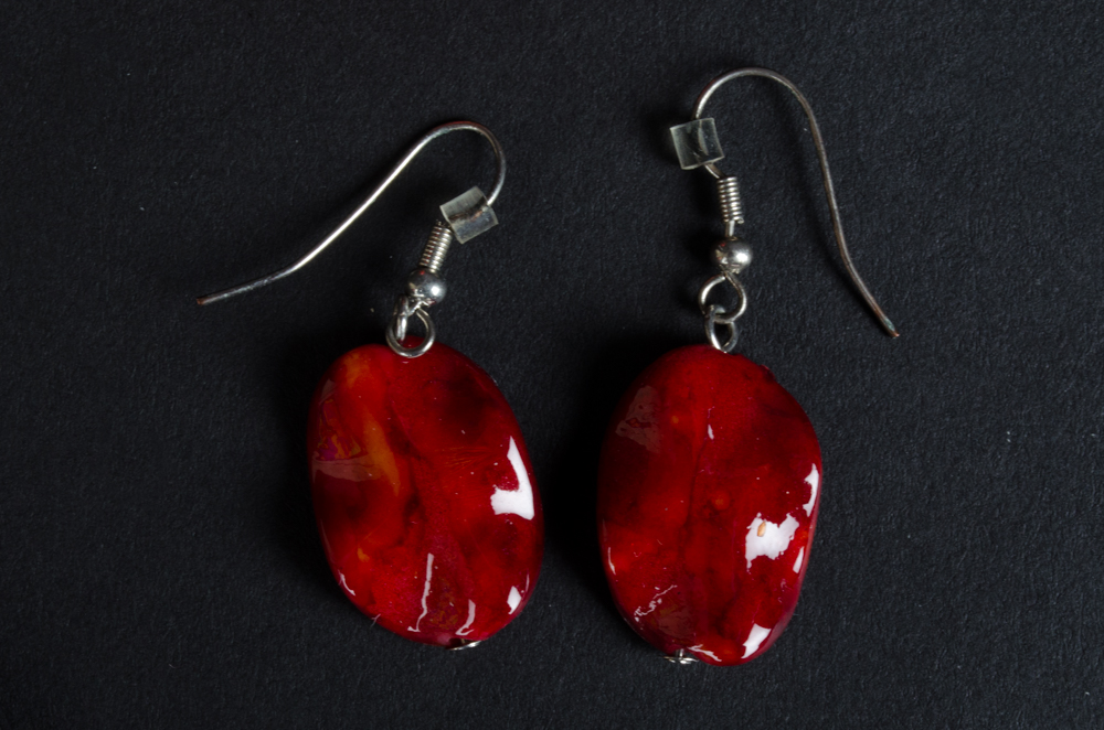 Group of Red Fashion Earrings