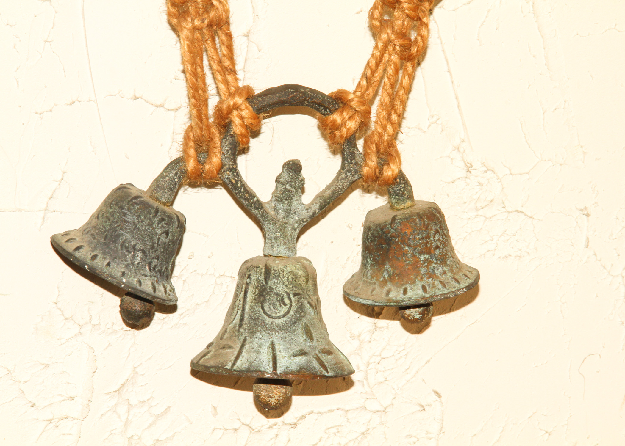 Wood and Rope Hanging Bell Chime