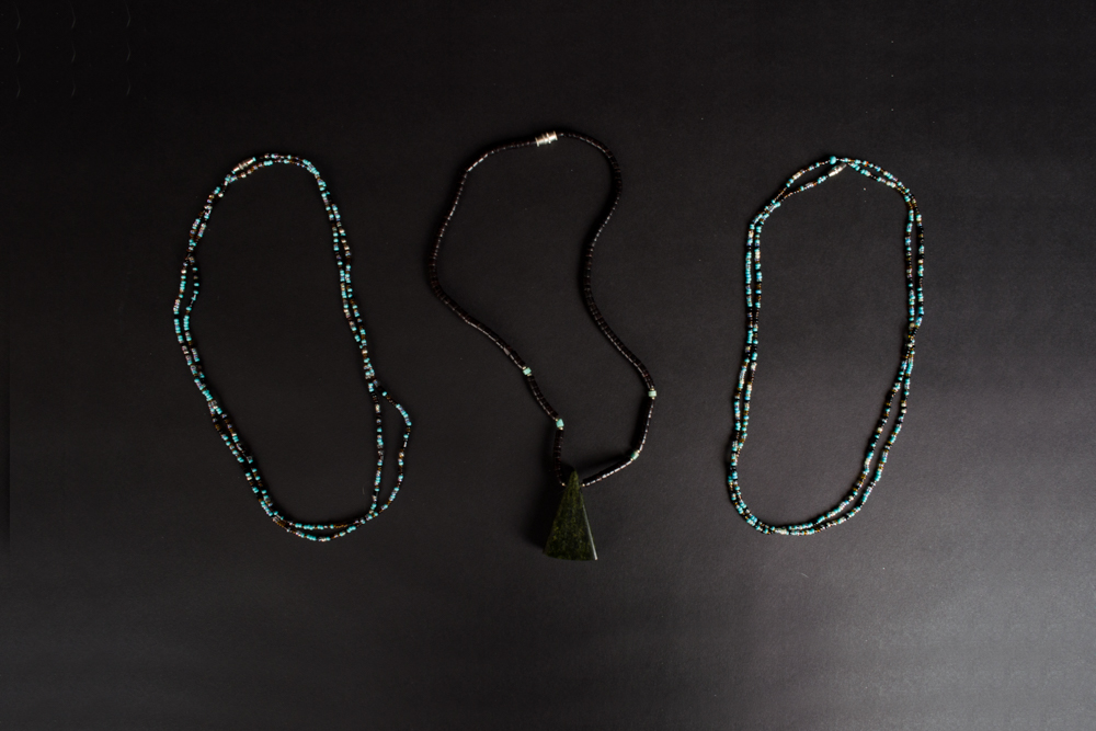 Group of Bugle Bead Necklaces