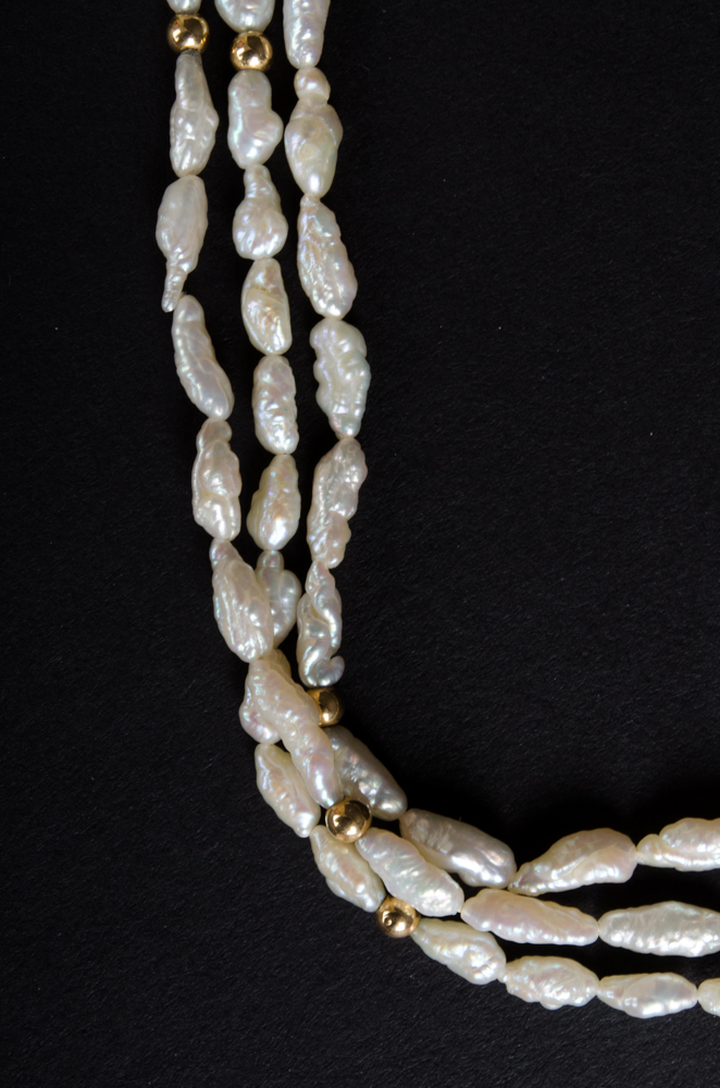 Group of Seed Pearl Necklaces, Bracelet and Watch