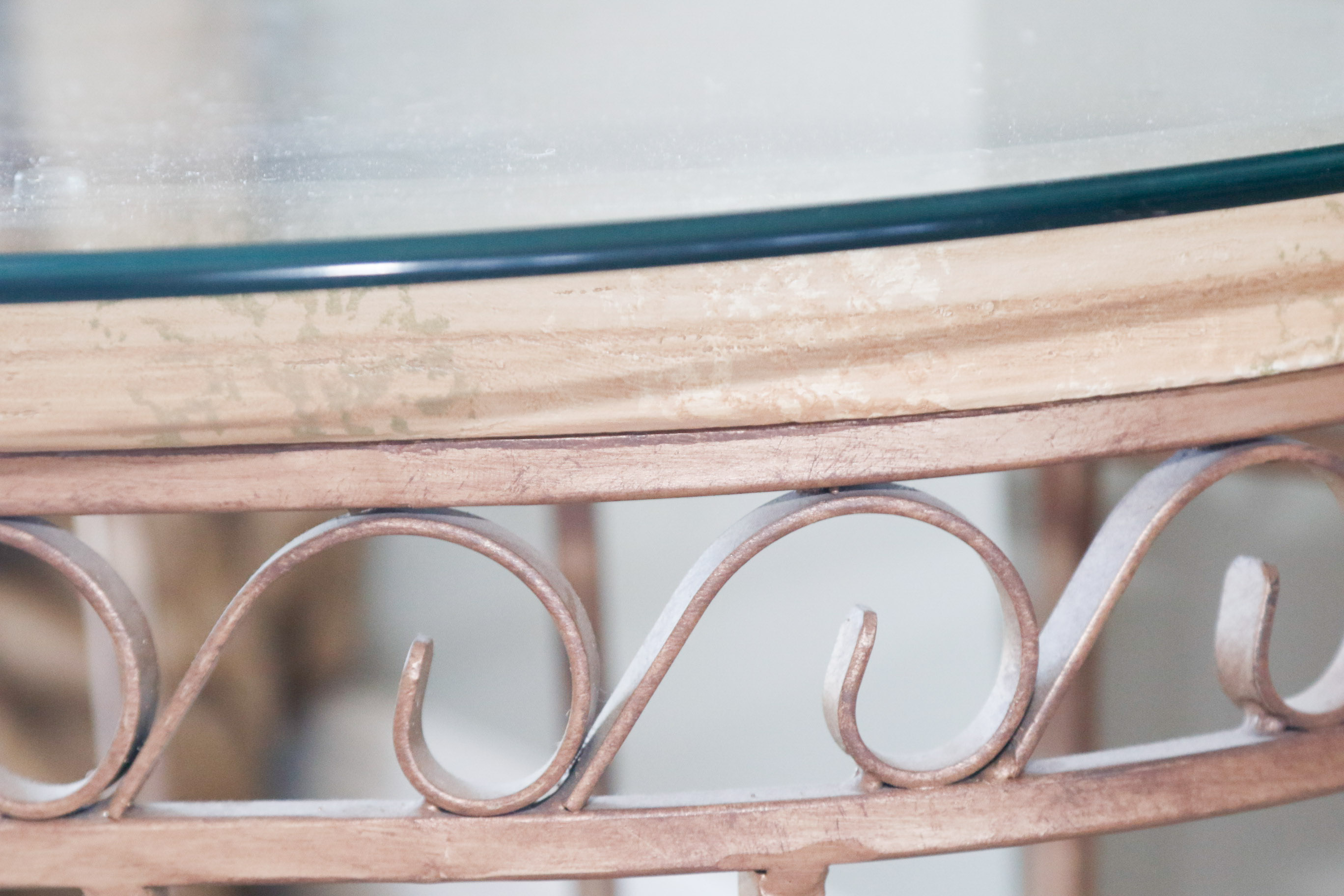 Pair of Glass Top Side Tables