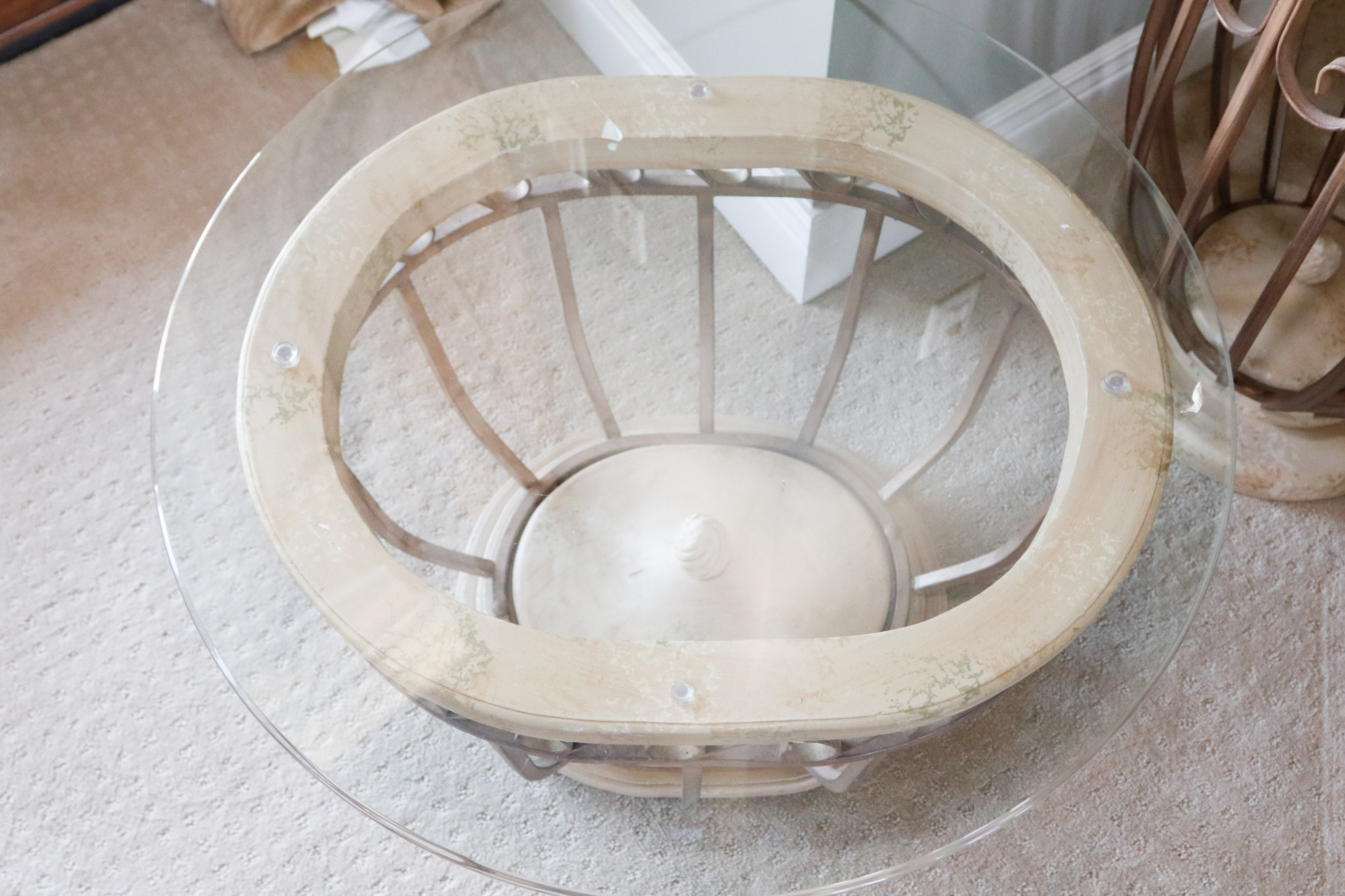 Pair of Glass Top Side Tables