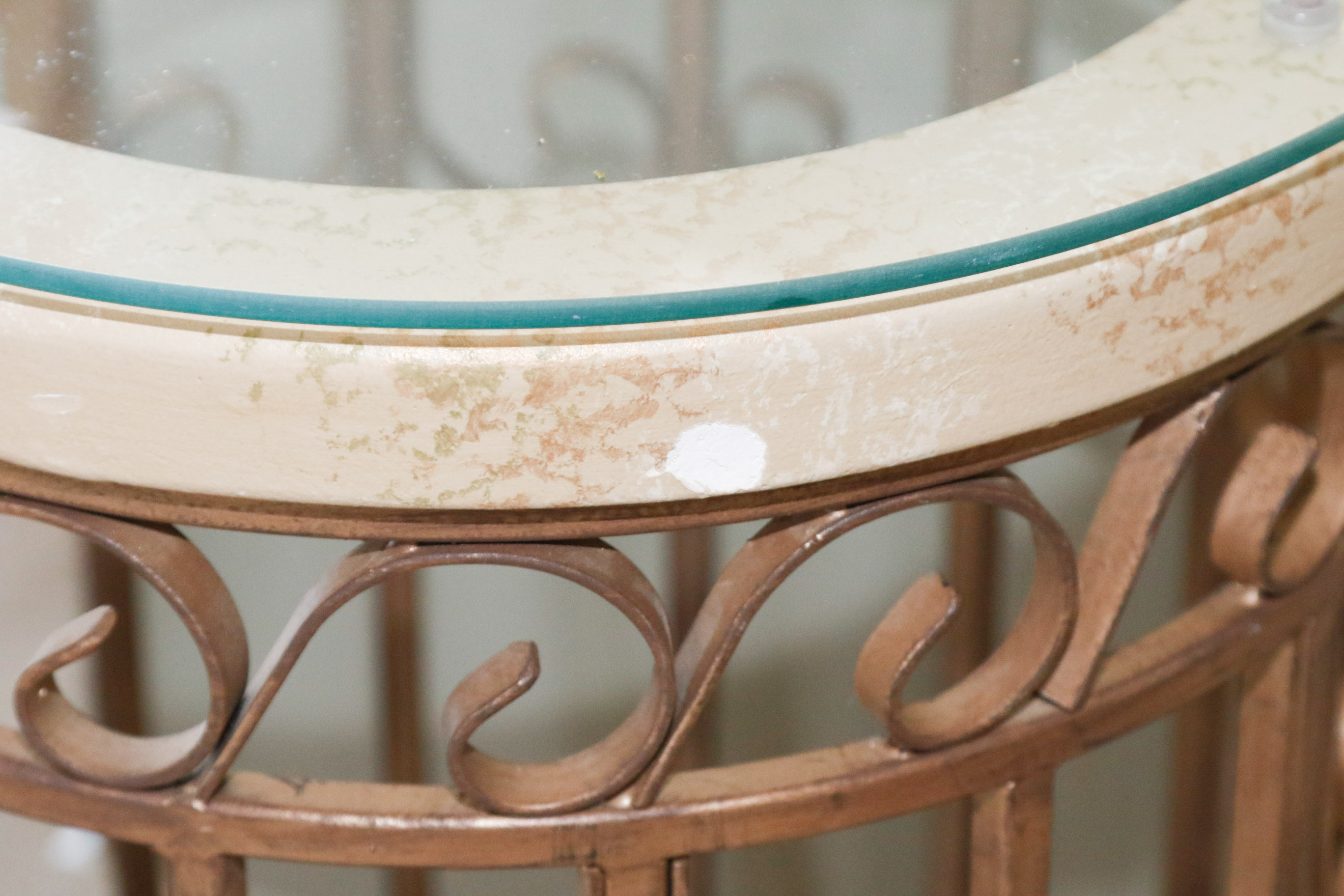 Pair of Glass Top Side Tables