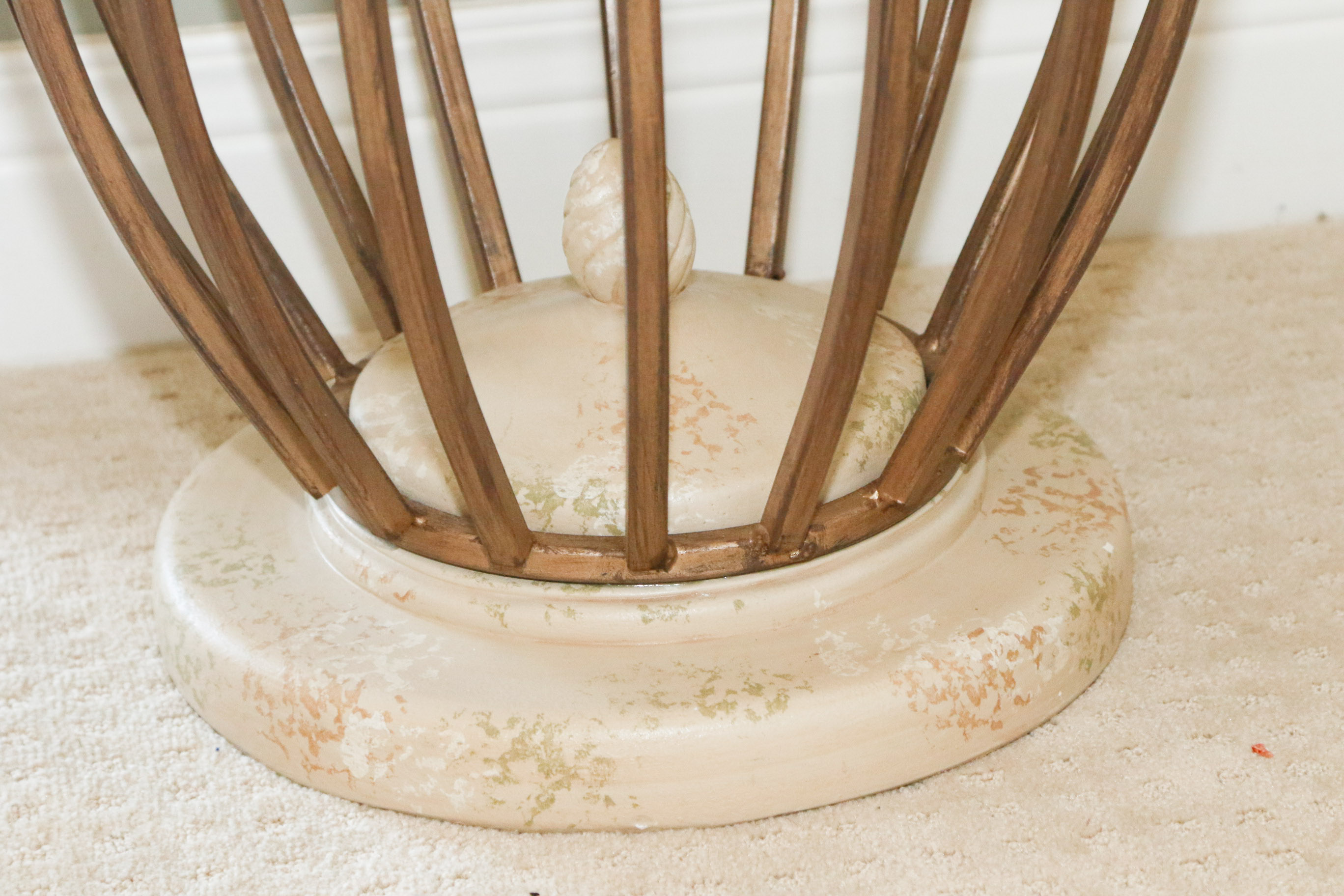 Pair of Glass Top Side Tables