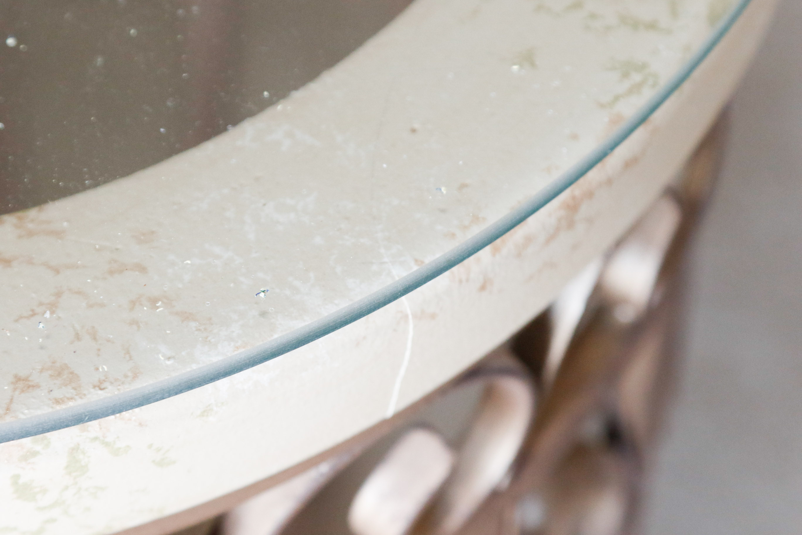 Pair of Glass Top Side Tables