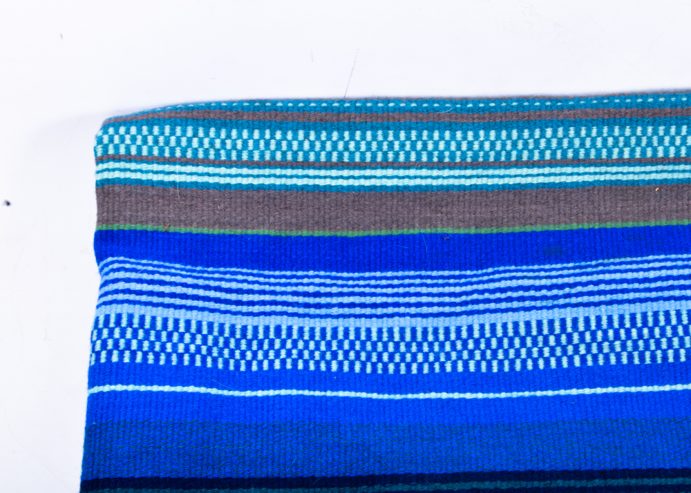 Vintage Finnish Hand Woven Wool Rug