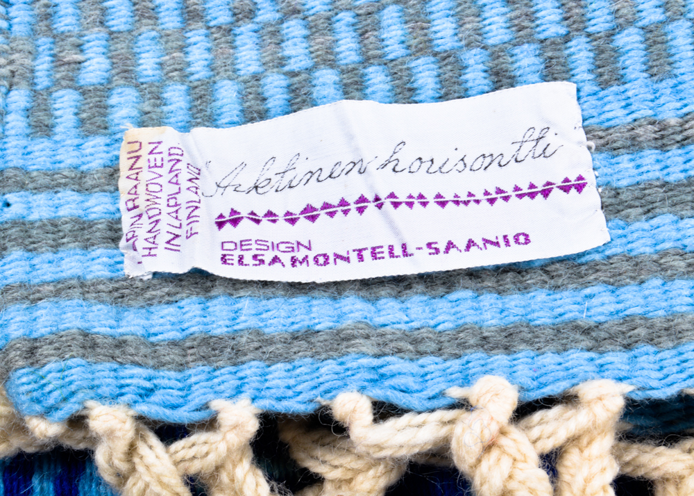 Vintage Finnish Hand Woven Wool Rug