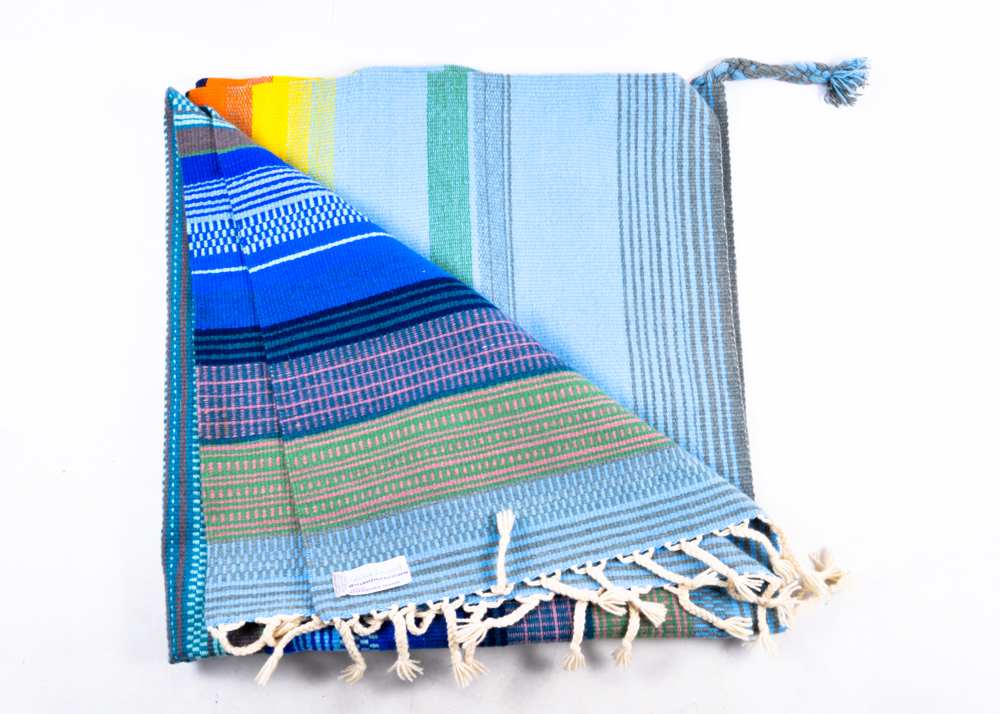 Vintage Finnish Hand Woven Wool Rug