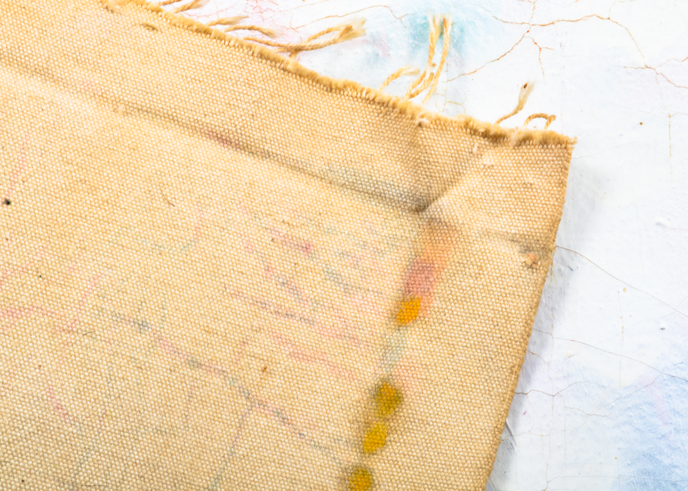 Unsigned Original Oil on Canvas Modern Dyptich