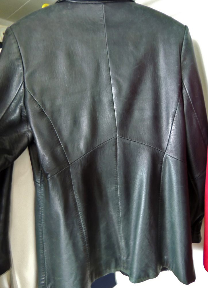 Two Women's Vintage Coats and Leather Jacket