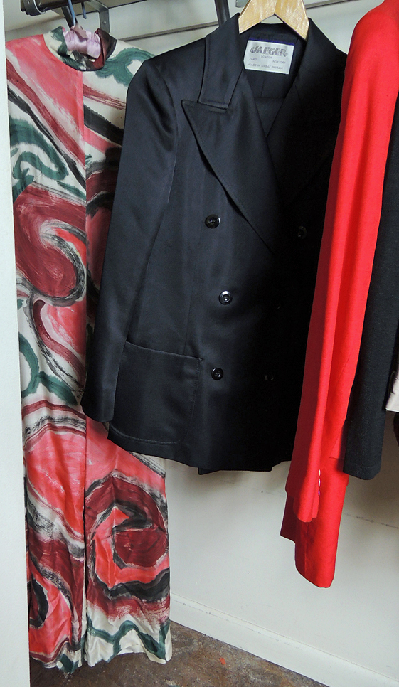 Vintage Collection of Women's Clothing, Fur Hats, and Shoes