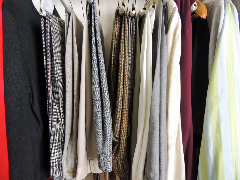 Vintage Collection of Women's Clothing, Fur Hats, and Shoes