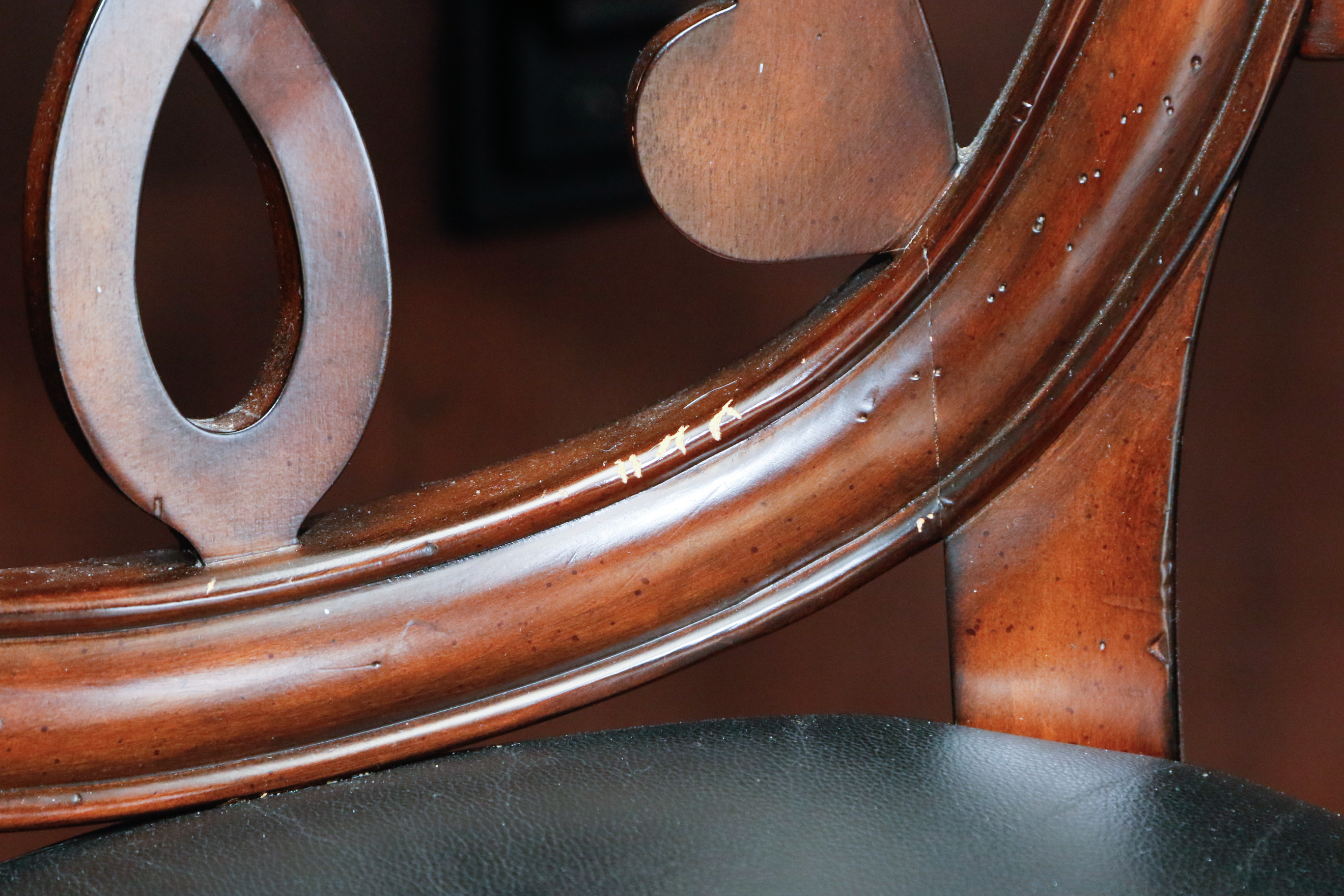 Frontgate Kristina Leather Swivel Barstools, Set of Four