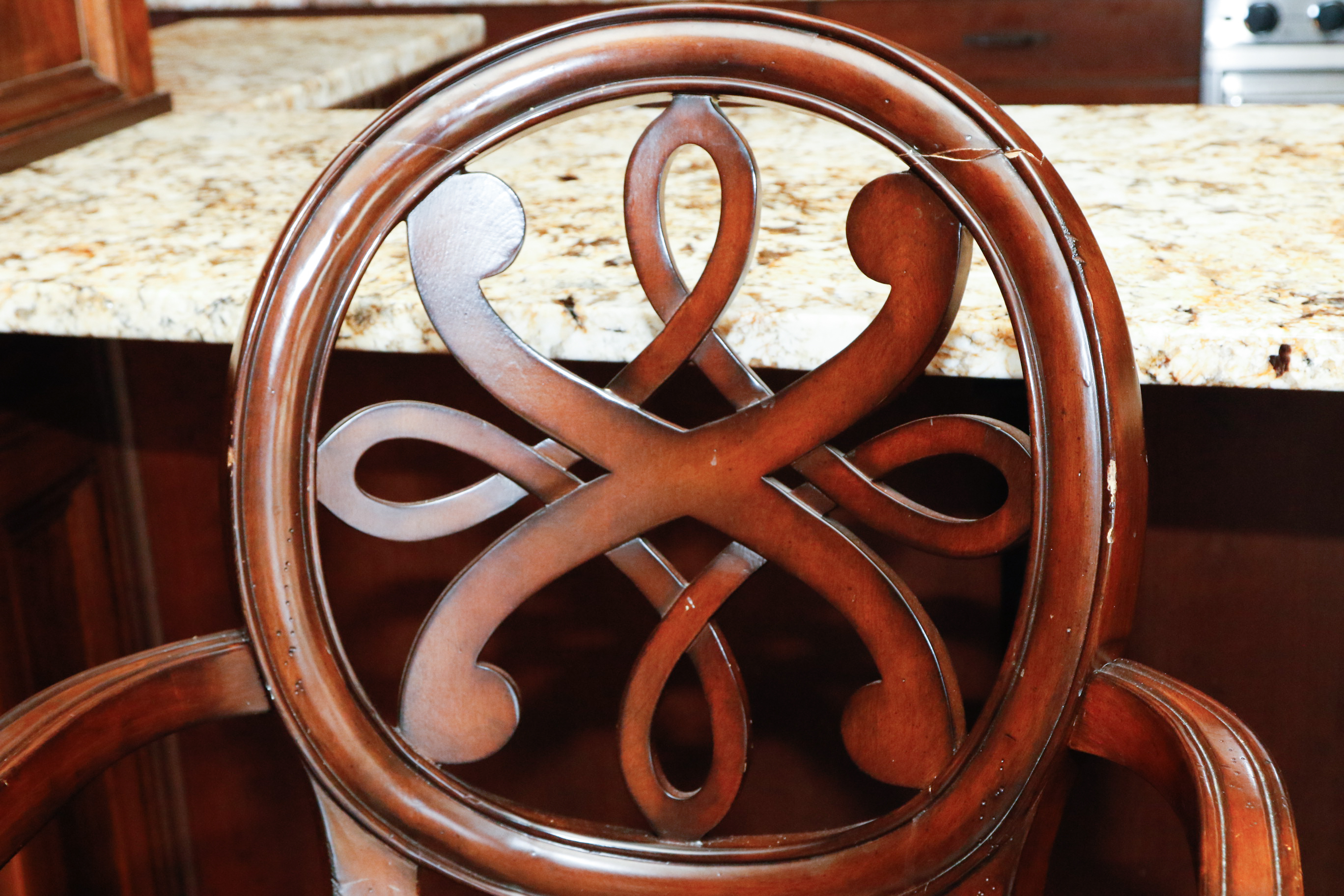 Frontgate Kristina Leather Swivel Barstools, Set of Four