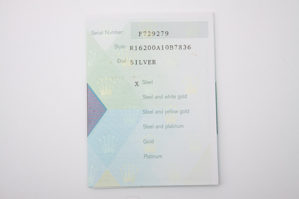 Rolex Datejust Oyster Steel Watch