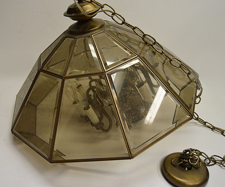 Paneled Glass Chandelier