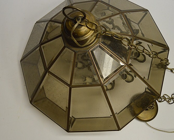 Paneled Glass Chandelier