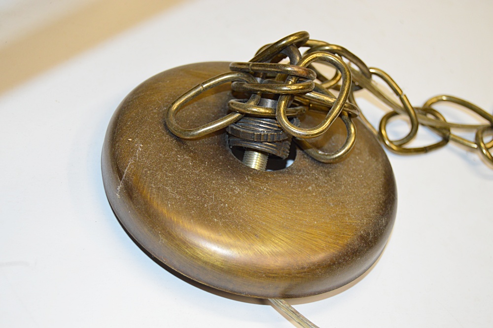 Paneled Glass Chandelier