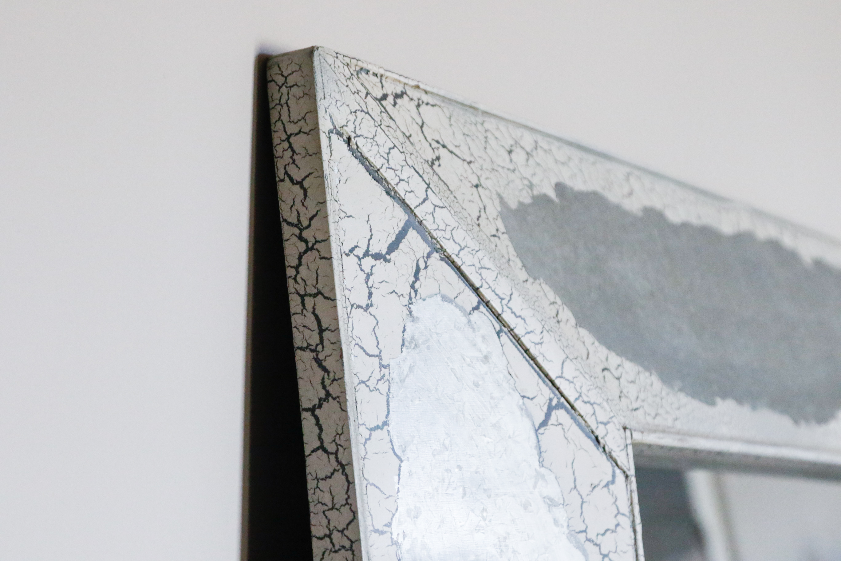 Pair of Distressed Mercury Style Wall Mirrors