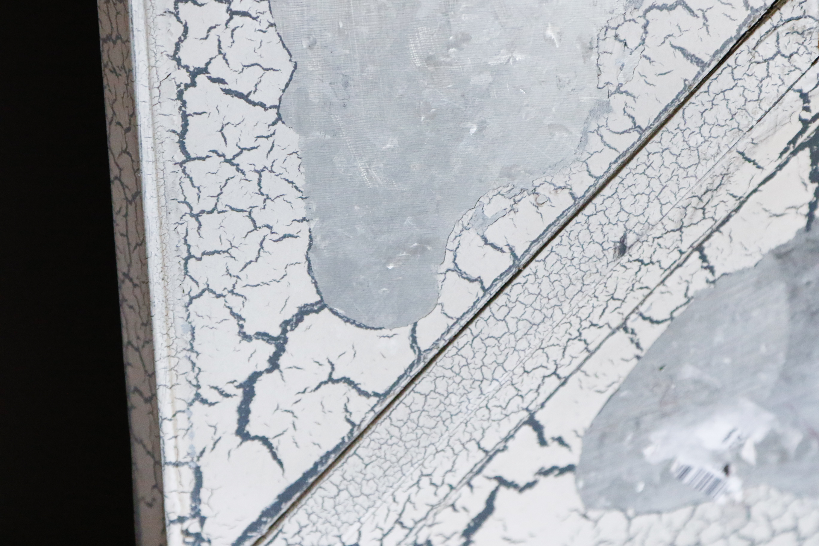 Pair of Distressed Mercury Style Wall Mirrors