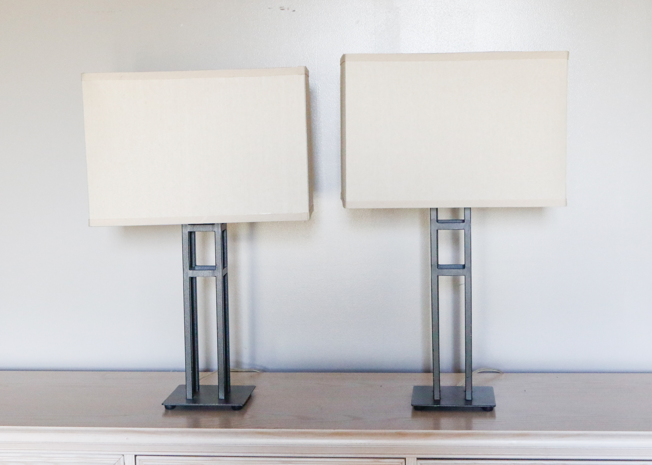 Contemporary Black Metal Table Lamps