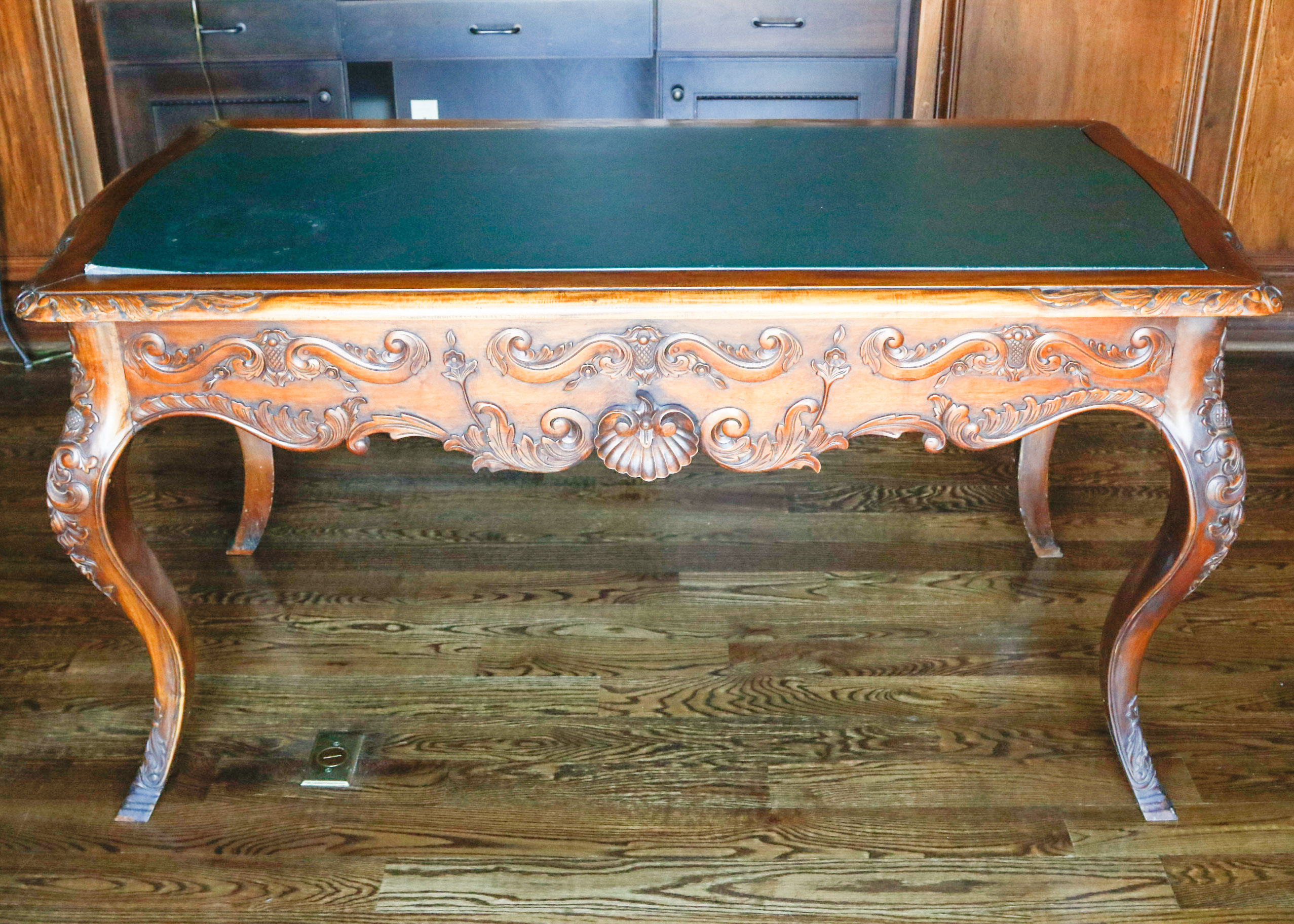 Louis XV Baroque Style Bureau Plat