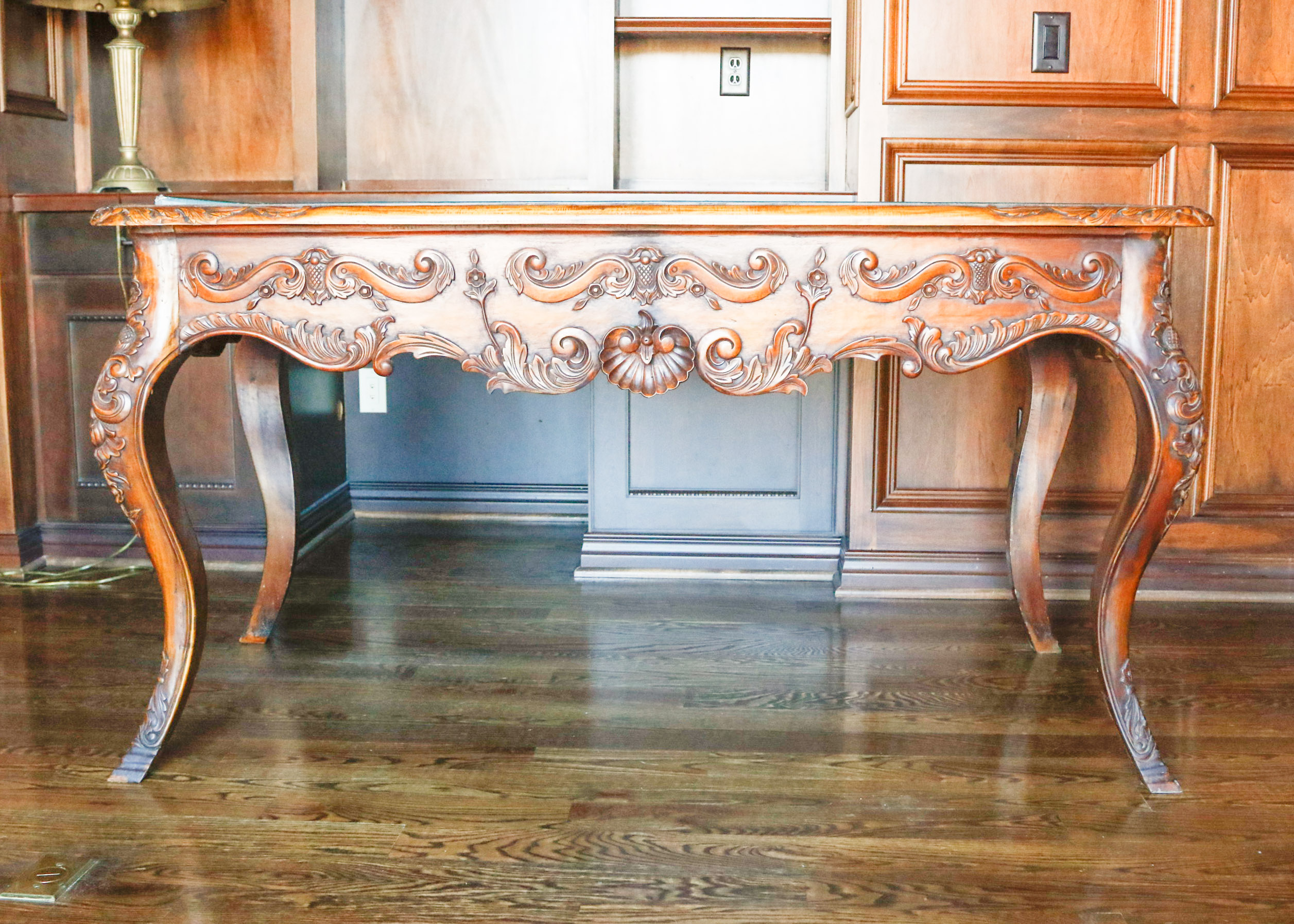 Louis XV Baroque Style Bureau Plat