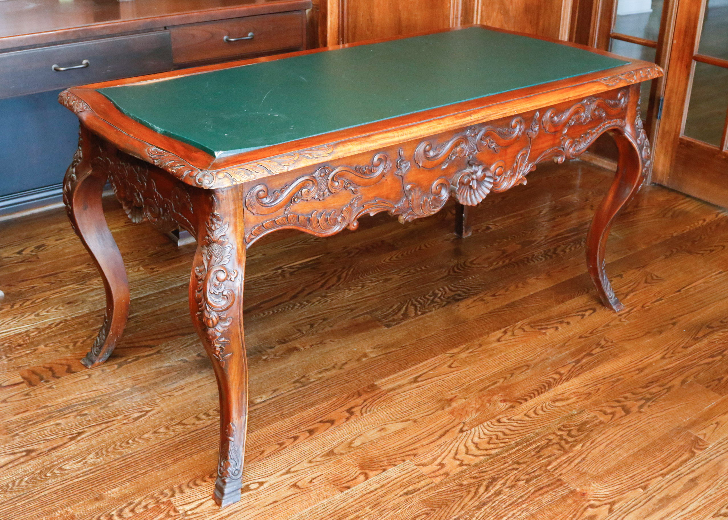 Louis XV Baroque Style Bureau Plat