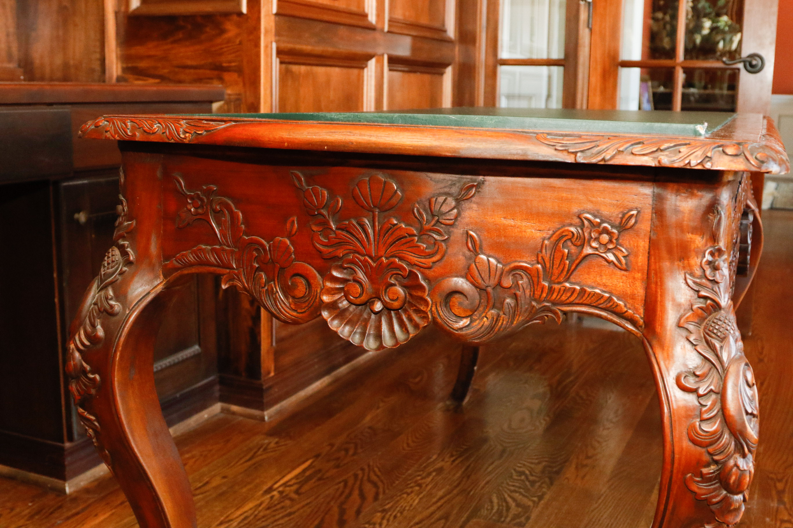 Louis XV Baroque Style Bureau Plat