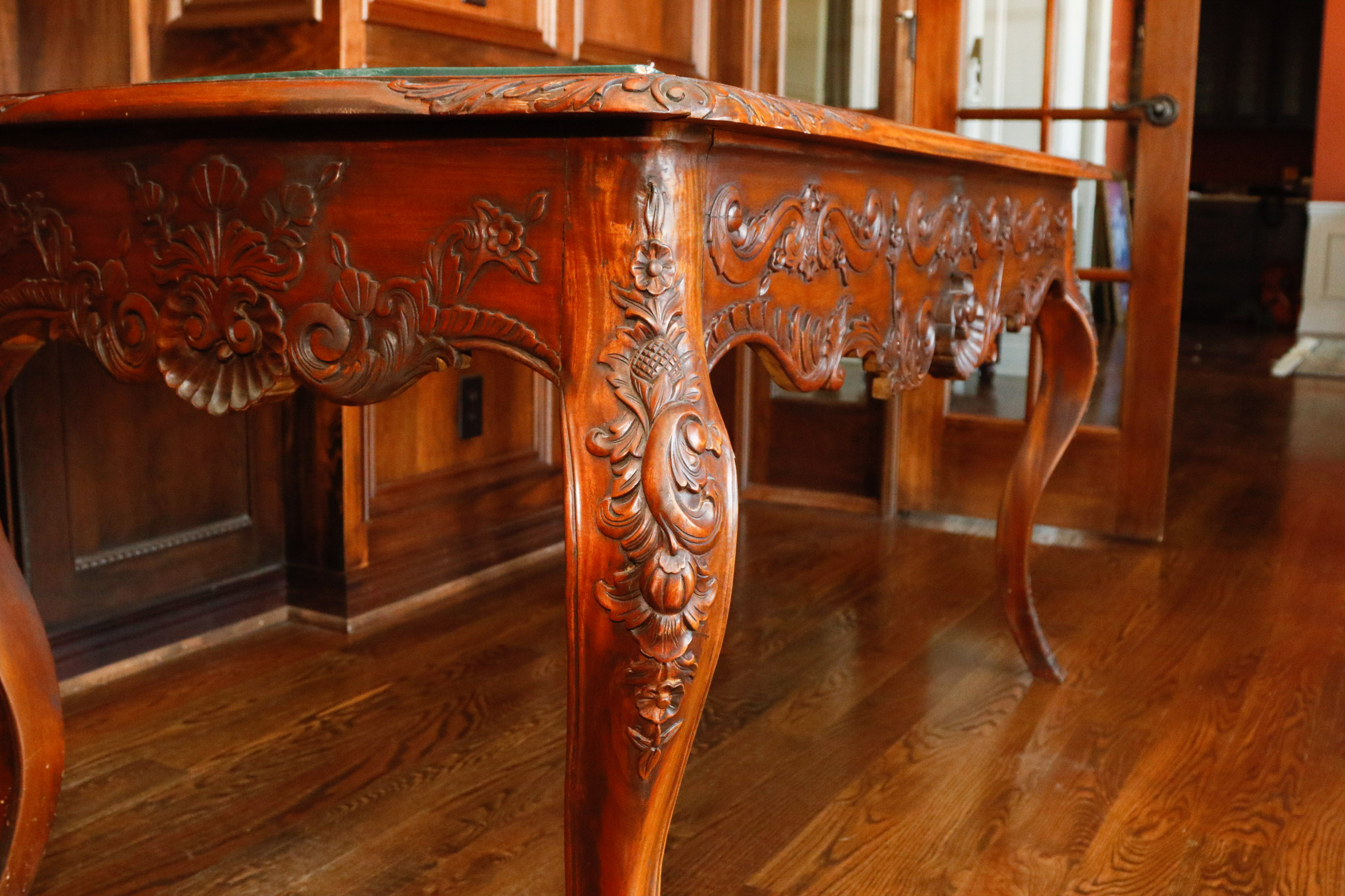 Louis XV Baroque Style Bureau Plat