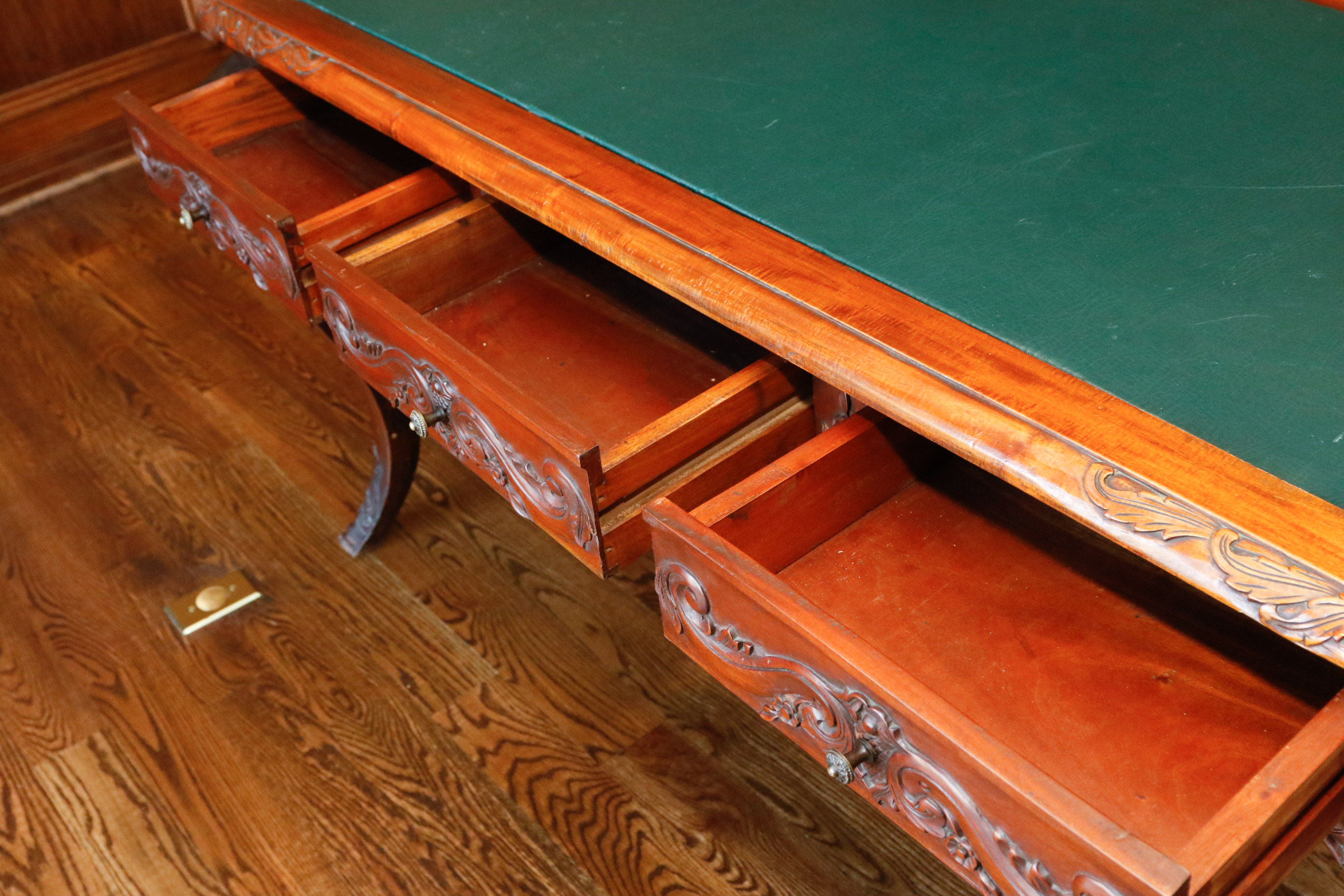 Louis XV Baroque Style Bureau Plat