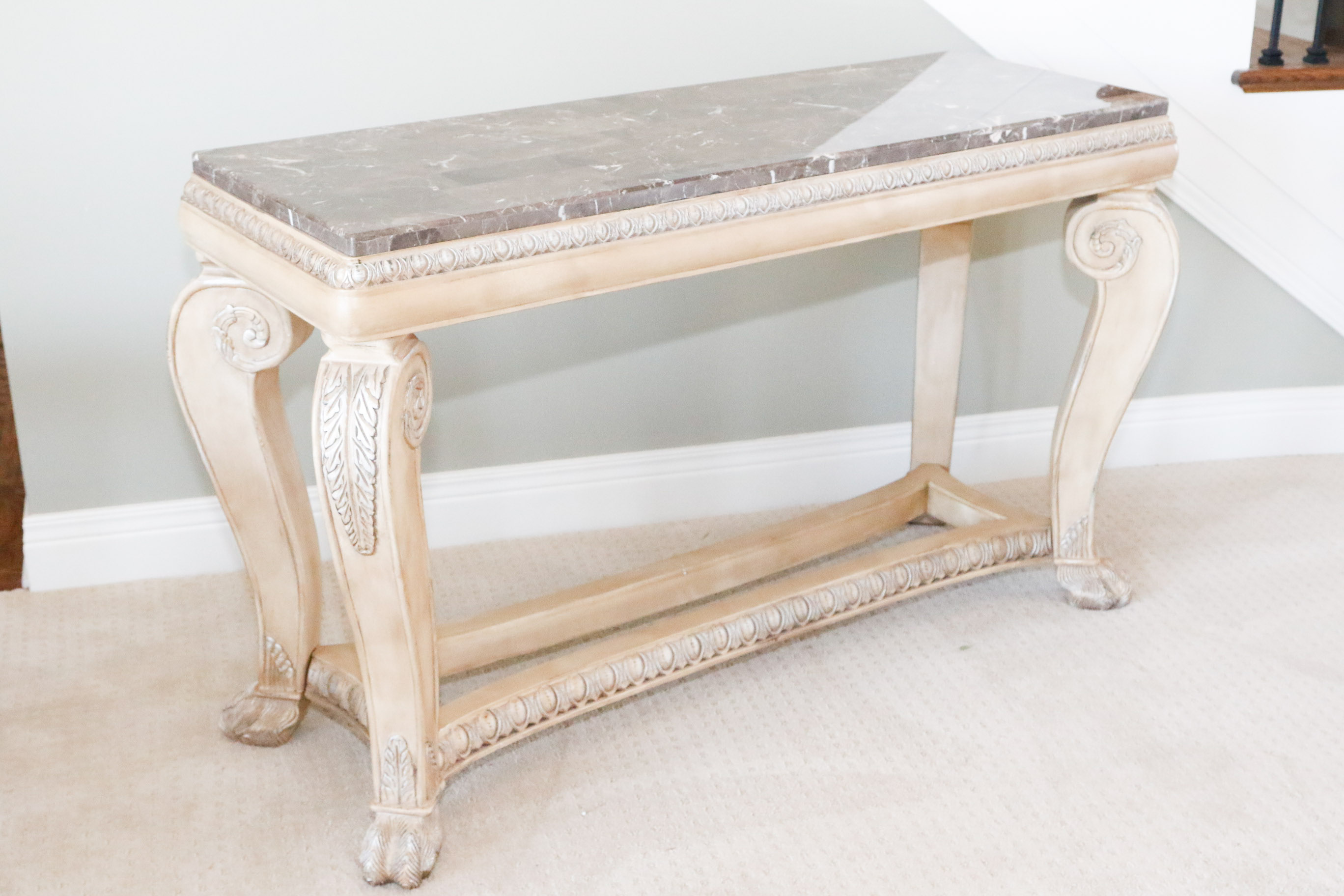 Marble Top Sofa Table