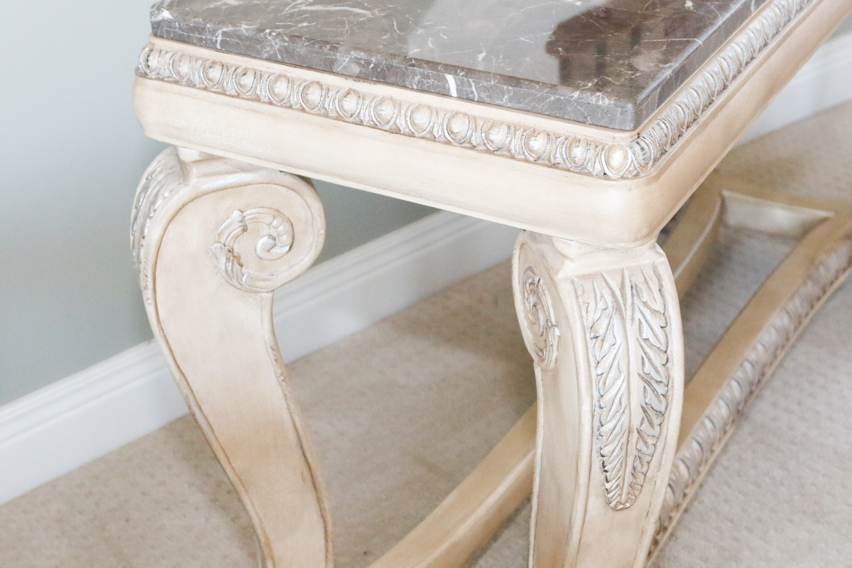 Marble Top Sofa Table