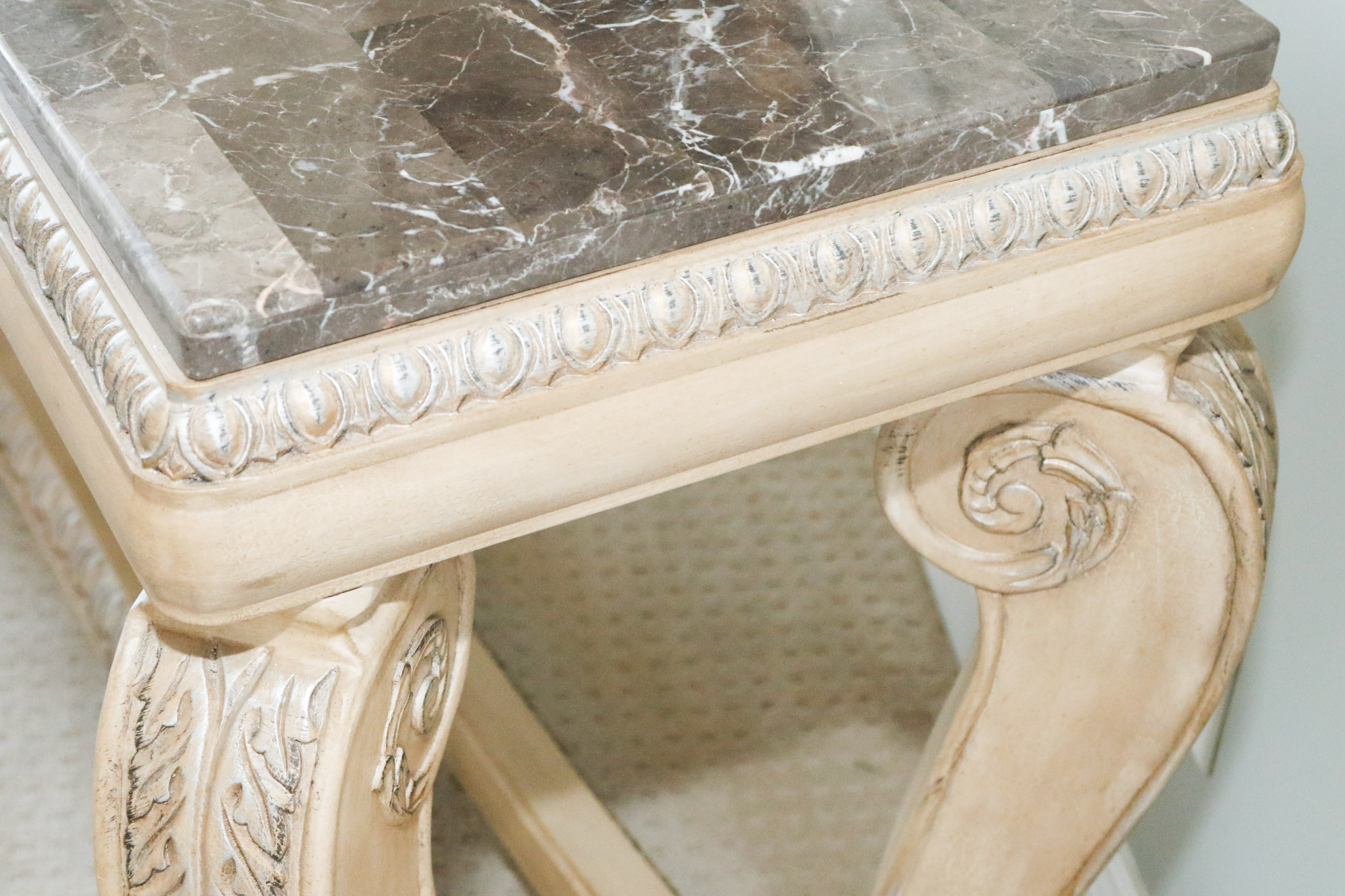 Marble Top Sofa Table