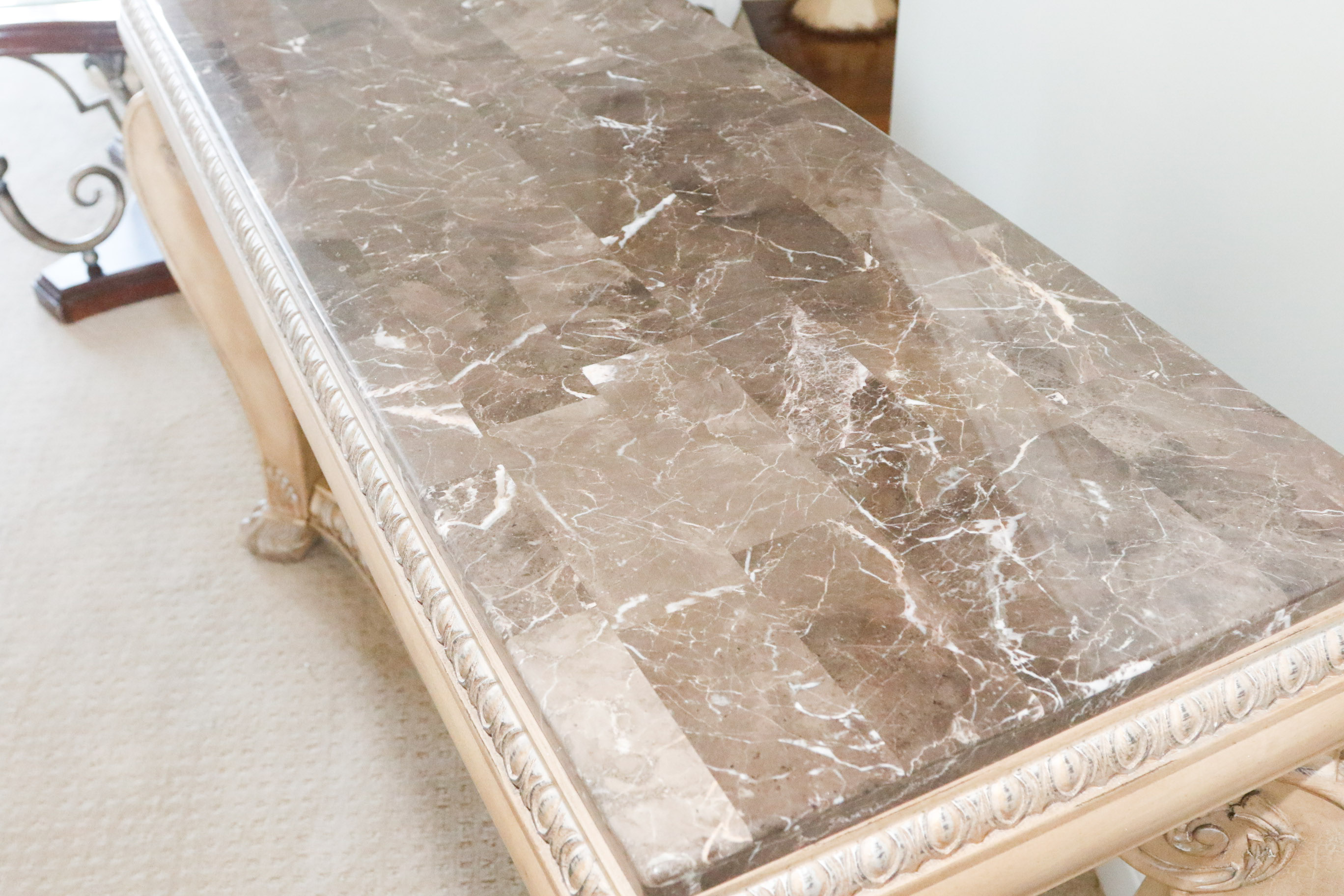 Marble Top Sofa Table