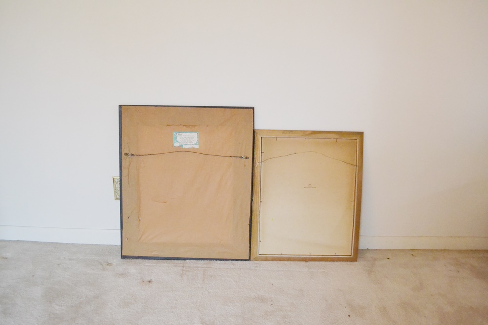 Two Vintage 196s Big Eye Prints By Sherle Wood & Irene Spencer