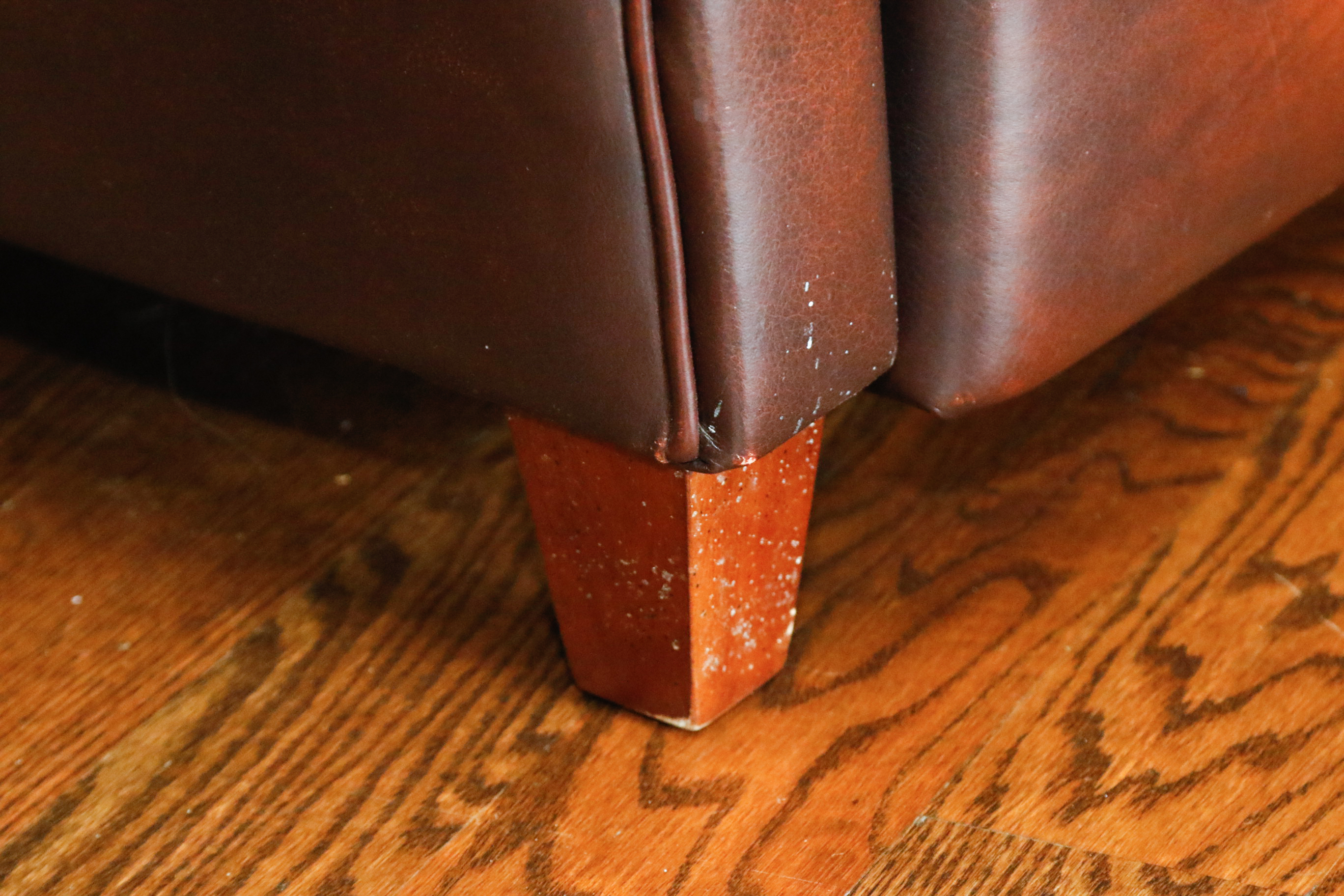 Leather Reclining Club Chair