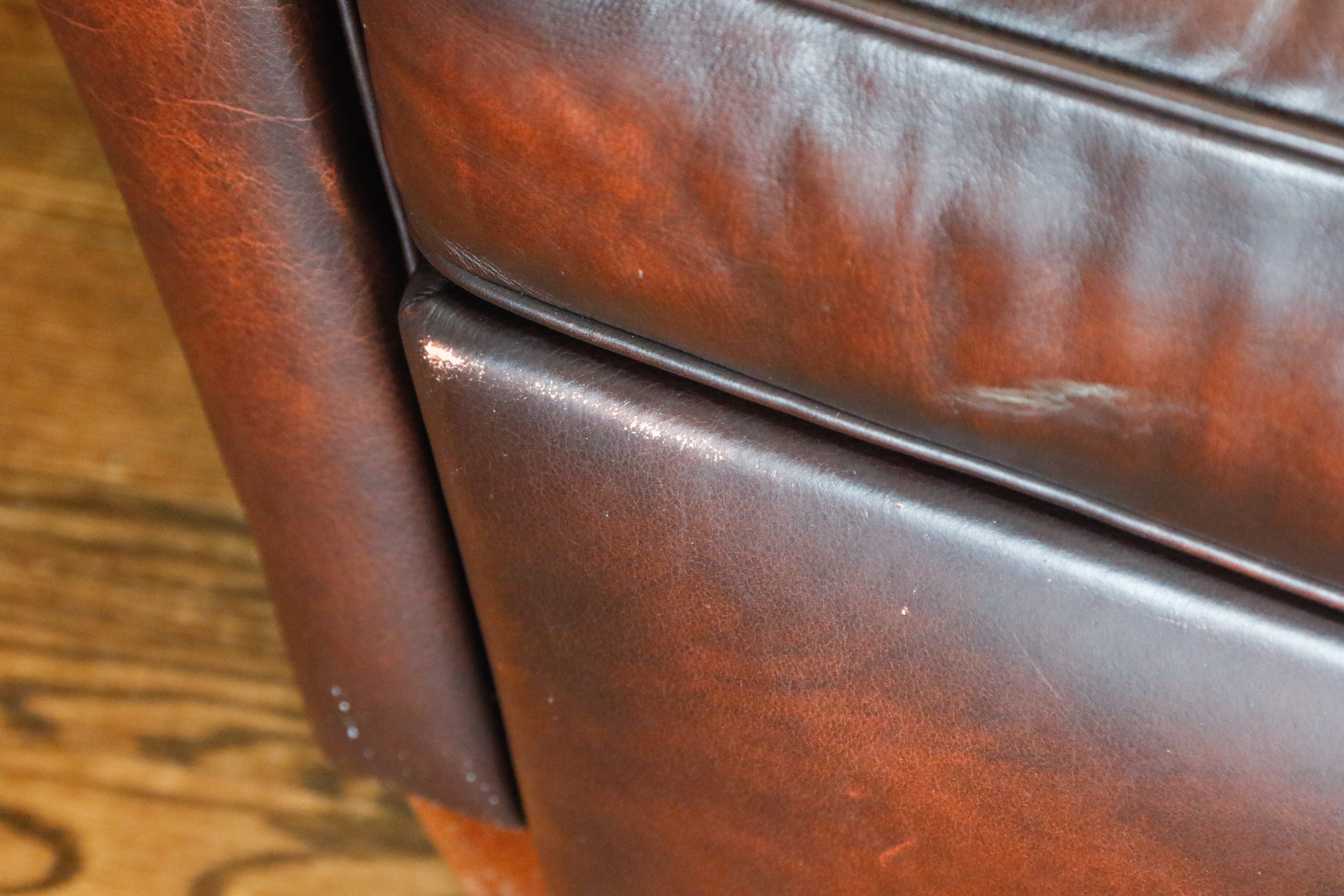 Leather Reclining Club Chair