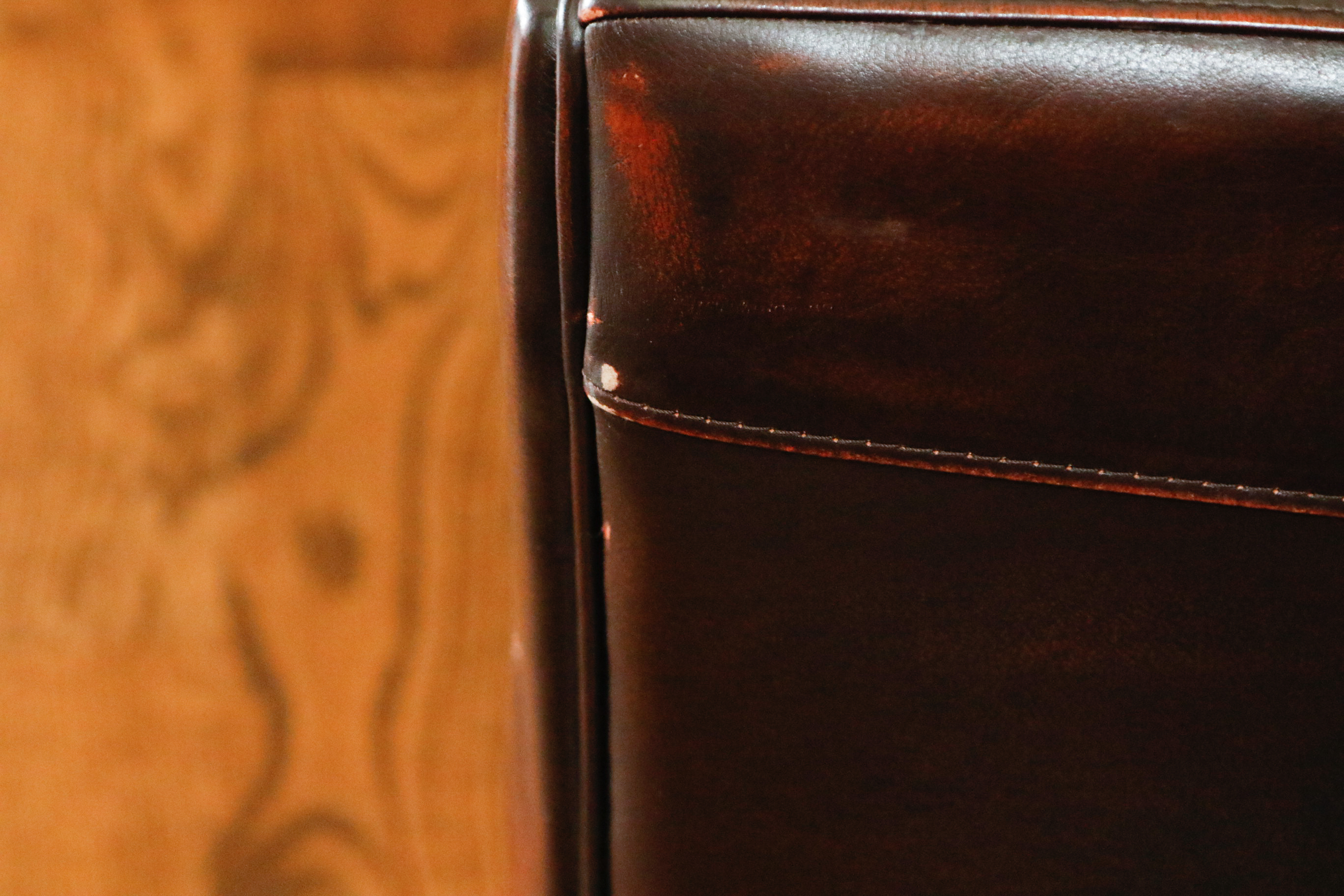 Leather Reclining Club Chair