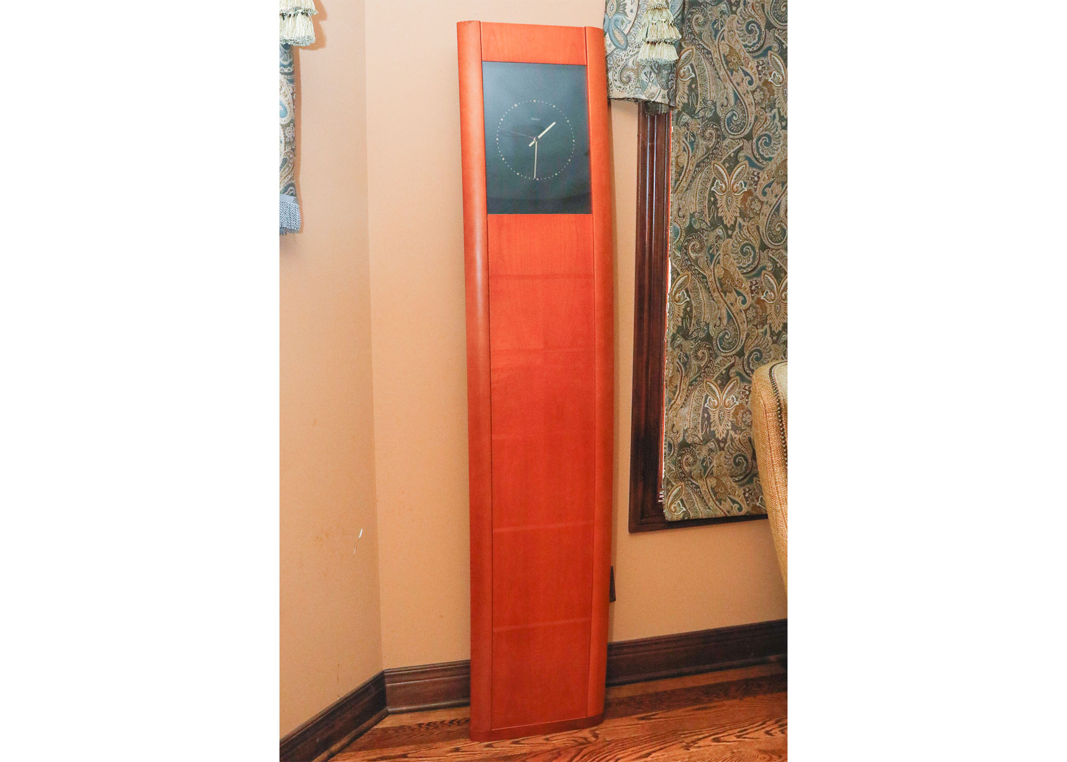 Kieninger Modernist Cherry Floor Clock