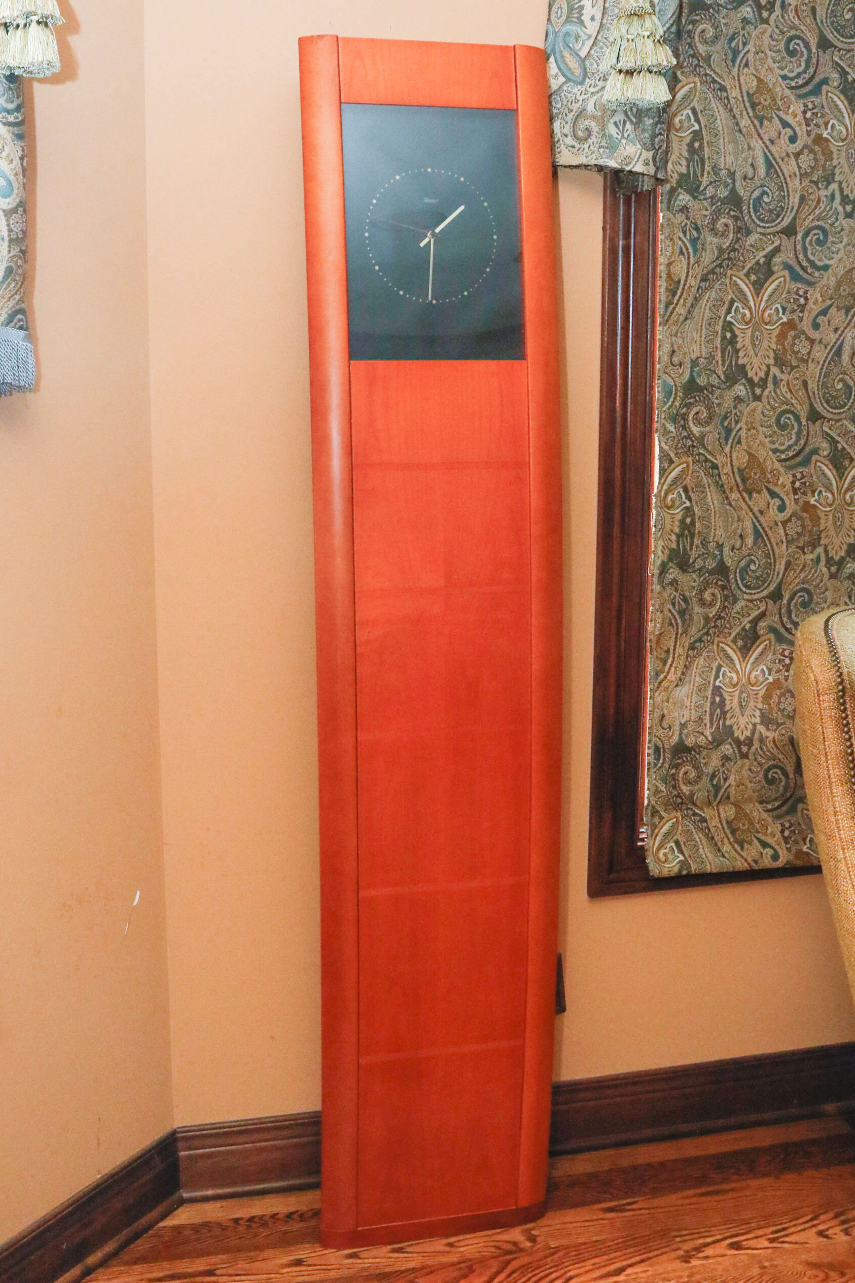 Kieninger Modernist Cherry Floor Clock